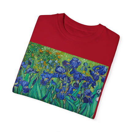 Irises by Van Gogh Unisex Garment-Dyed T-shirt
