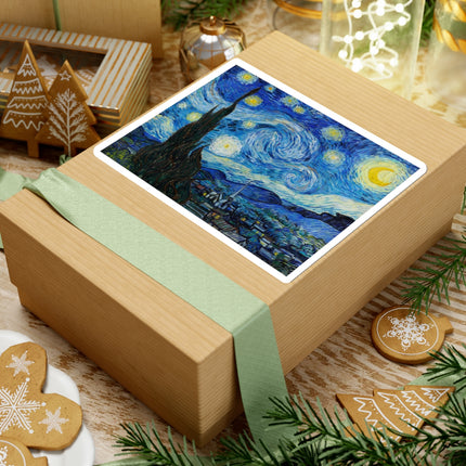 The Starry Night by Vincent Van Gogh Kiss-Cut Stickers (4 Sizes)
