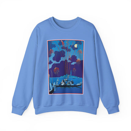 Fireworks in Venice by George Barbier Heavy Blend™ Crewneck Sweatshirt