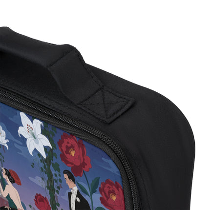 🌹🪞 The Lady Of The Midnight Garden Dressing Table Lunch Bag – Art Deco Floral Romance