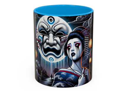 Geisha’s Black Ink Tears Colorful Mugs (11oz, 15oz)