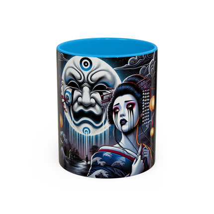 Geisha’s Black Ink Tears Colorful Mugs (11oz, 15oz)