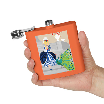 Peacock Courtesan Flask – Whimsical Elegance & Royal Splendor
