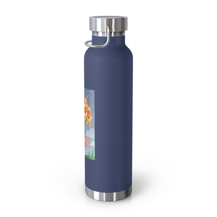 Flight of Blossoms Copper Vacuum Insulated Bottle, 22oz
