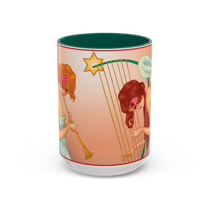 Heavenly Angel Duet Colorful Mugs (11oz, 15oz)