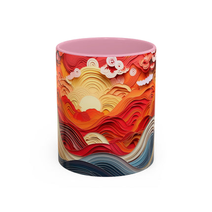 Vibrant Sunrise Sky Colorful Mugs (11oz, 15oz)