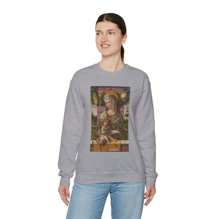 Madonna and Child by Carlo Crivelli Heavy Blend™ Crewneck Sweatshirt