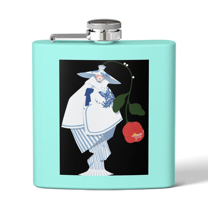 Blue & White Porcelain Geisha Flask – Quiet Elegance & Timeless Grace
