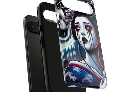 Geisha’s Black Ink Tears Phone Cases