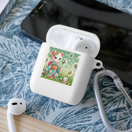 Geisha Kitten and the Dandelion Wish AirPods and AirPods Pro Case
