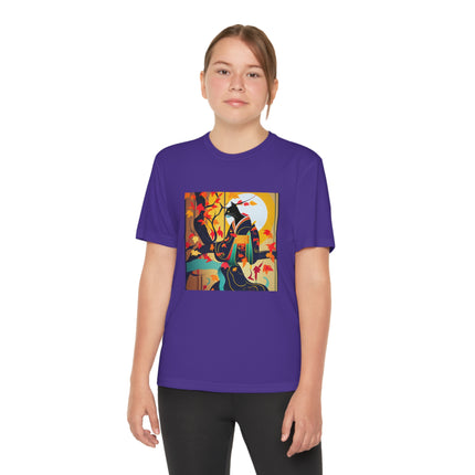 Black Cat in Kimono Youth Competitor Tee