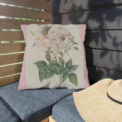 Rosa Noisettiana by Pierre Joseph Redouté  Outdoor Pillows