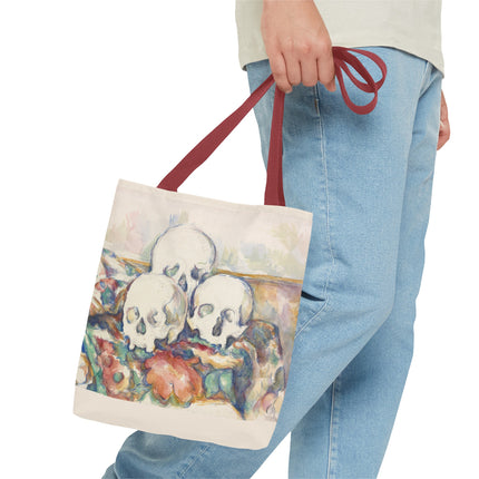 The Three Skulls by Paul Cézanne Tote Bag (AOP)