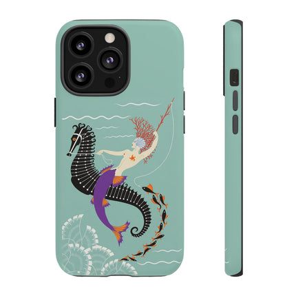 Mermaid on Seahorse Phone Case – Mythic Ocean Grace