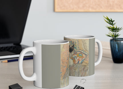 Cat and Her Kitten by Théophile Alexandre Steinlen Ceramic Mug 11oz