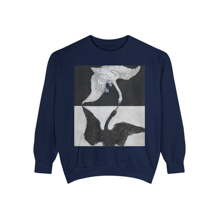 The Swan by Hilma af Klint Garment-Dyed Sweatshirt