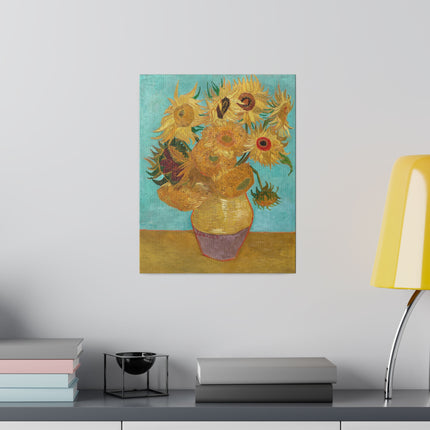 Vase with Twelve Sunflowers by Vincent Van Gogh Matte Canvas, Stretched, 0.75”