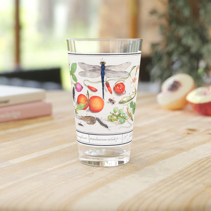 Dragonfly & Botanicals Study Glass, 16oz