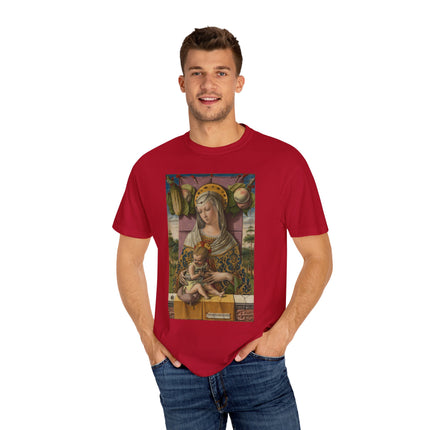 Madonna and Child by Carlo Crivelli Unisex Garment-Dyed T-shirt