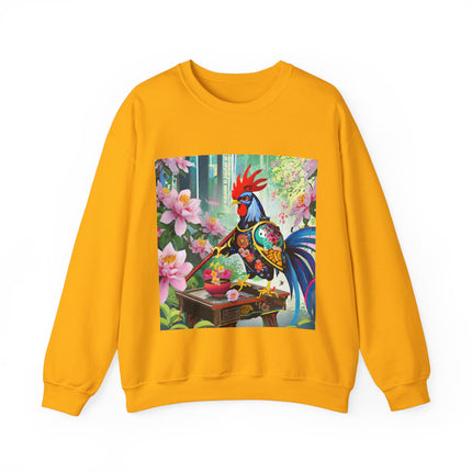 Cyberpunk Rooster Unisex Heavy Blend™ Crewneck Sweatshirt