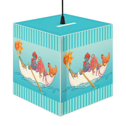 A Rooster's Seafaring Adventure Light Cube Lamp