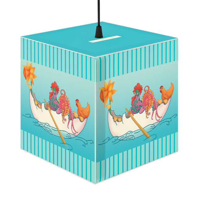 A Rooster's Seafaring Adventure Light Cube Lamp