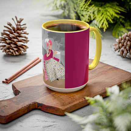 The Red Bird Colorful Mugs – Gentle Storybook Charm & Elegant Whimsy