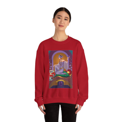 February & Amethyst (from the Gem Series) by Sofia Chiostri Heavy Blend™ Crewneck Sweatshirt