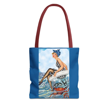 Playful Waves and Fashion Follies Tote Bag (AOP)