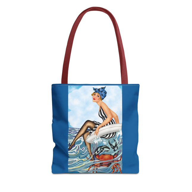 Playful Waves and Fashion Follies Tote Bag (AOP)