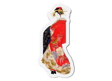 Japanese Woman by Hosoda Eishi Die-Cut Magnets (5 Sizes)