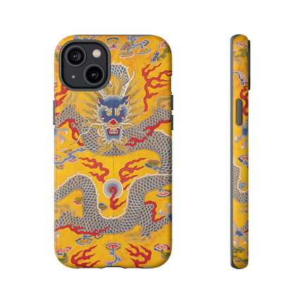 Majestic Dragon Regalia – Imperial 12-Symbol Robe Phone Cases