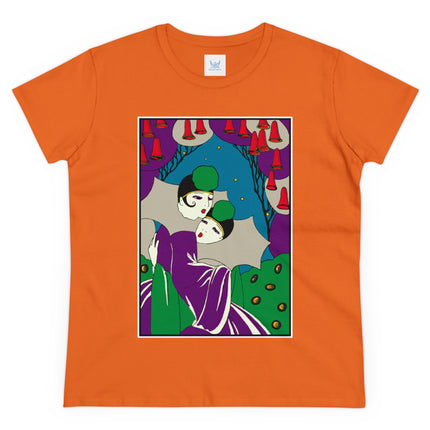 Two Pierrots Women's Midweight Cotton Tee