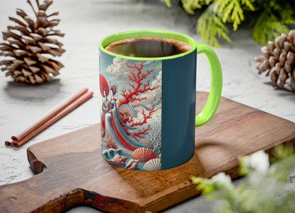 Ladies by the Quiet Sea Colorful Mugs (11oz, 15oz)