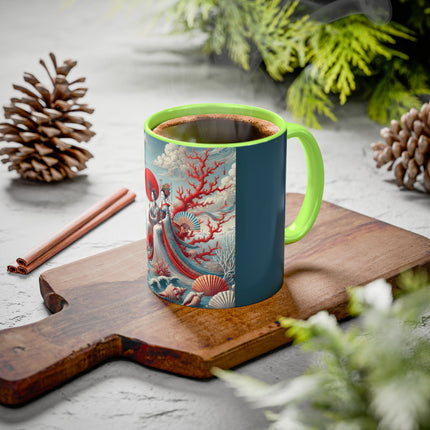 Ladies by the Quiet Sea Colorful Mugs (11oz, 15oz)