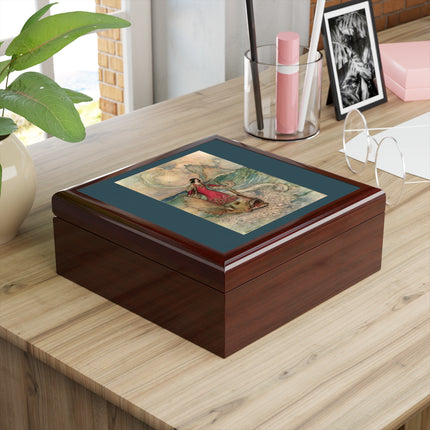 Rita Rides on the Dolphin by Warwick Goble Jewelry Box