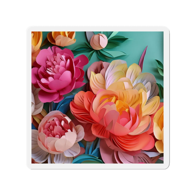 Peonies in Full Bloom Die-Cut Magnets (5 Sizes)