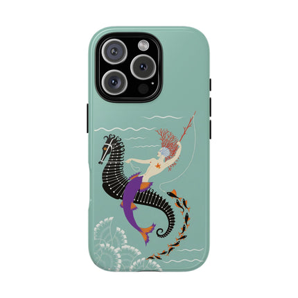 Mermaid on Seahorse Phone Case – Mythic Ocean Grace