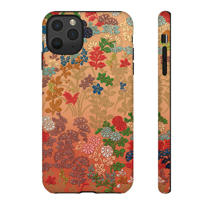 Ornamental Japanese Flower Pattern Phone Cases