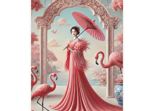 Petals, Porcelain, and Flamingos Postcard Bundles (envelopes included) - Bundles of 10, 30, 50 Pieces