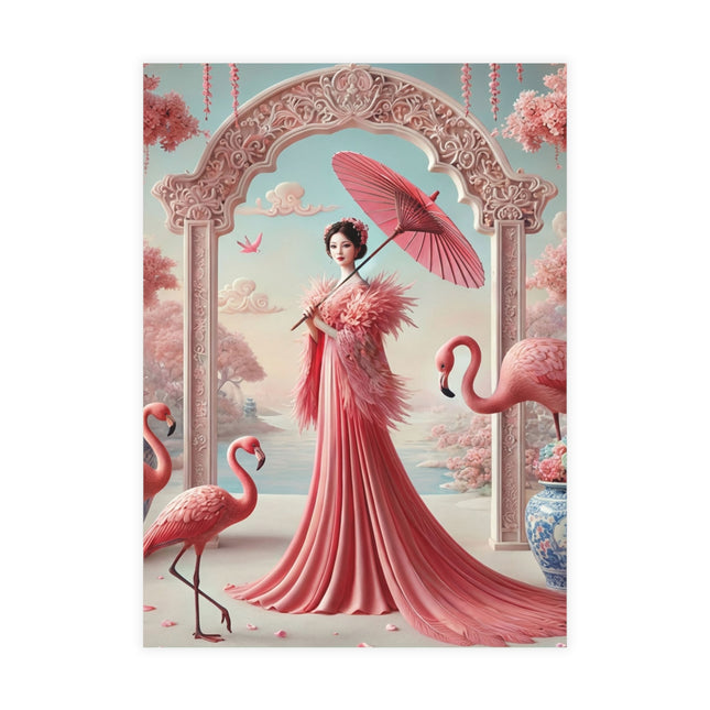 Petals, Porcelain, and Flamingos Postcard Bundles (envelopes included) - Bundles of 10, 30, 50 Pieces