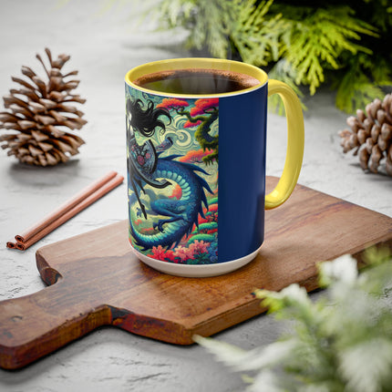 Mystic Guardian of the Sky Light Colorful Mugs (11oz, 15oz)