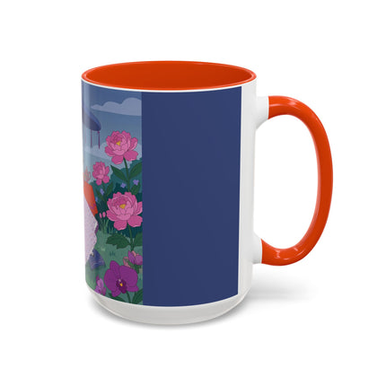 The Lady Of The Garden Tea Party Colorful Mugs – Art Deco Floral Elegance