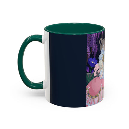 The Moonlit Garden Serenade Colorful Mugs – Art Deco Musical Elegance
