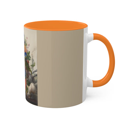 Vanitas Still Life by Herman Henstenburgh Colorful Mugs, 11oz