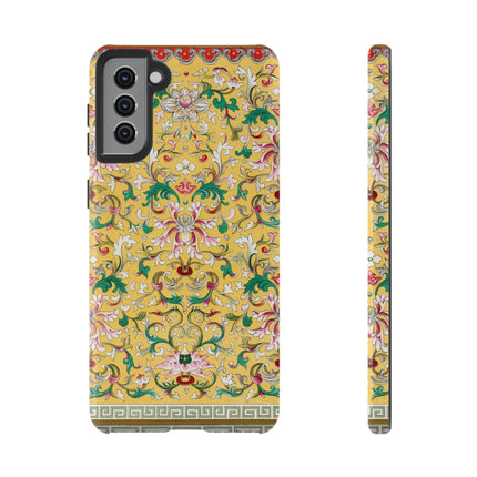 Yellow Botanical Pattern by Owen Jones Phone Cases