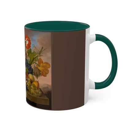 Floral Still Life by Franz Xaver Petter Colorful Mugs, 11oz