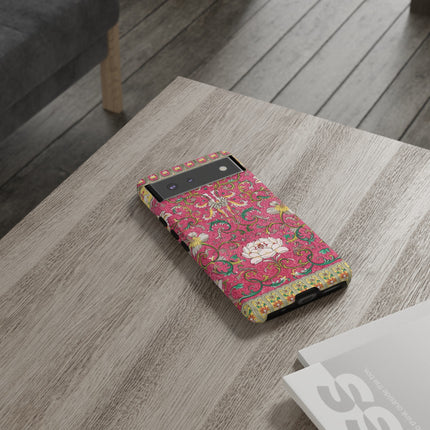 Pink Floral Pattern by Owen Jones Phone Cases