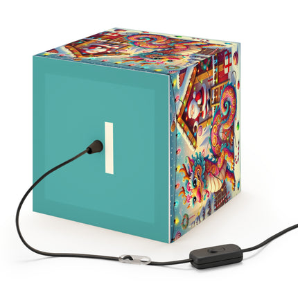 Playful Dragon's Christmas Light Cube Lamp