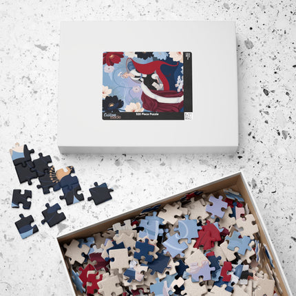 🌺✨ The Lady Of The Starlit Enchanted Garden Puzzle – Art Deco Floral Fantasy